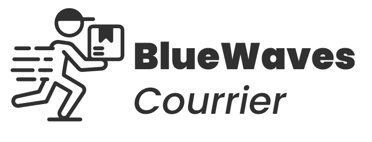  Blue Waves Courrier  Logo